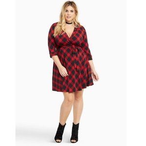Plaid Wrap Dress by Torrid